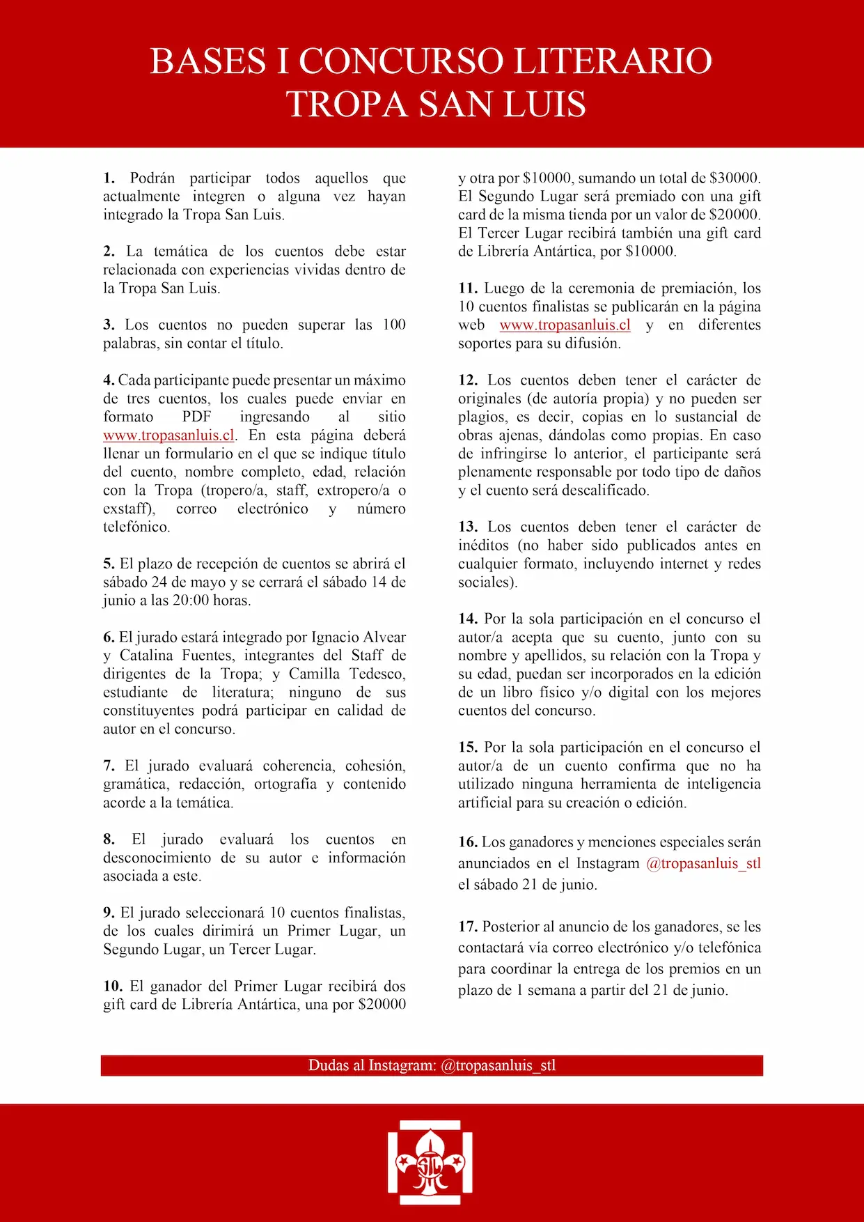 Bases del concurso Lucho Cuentero